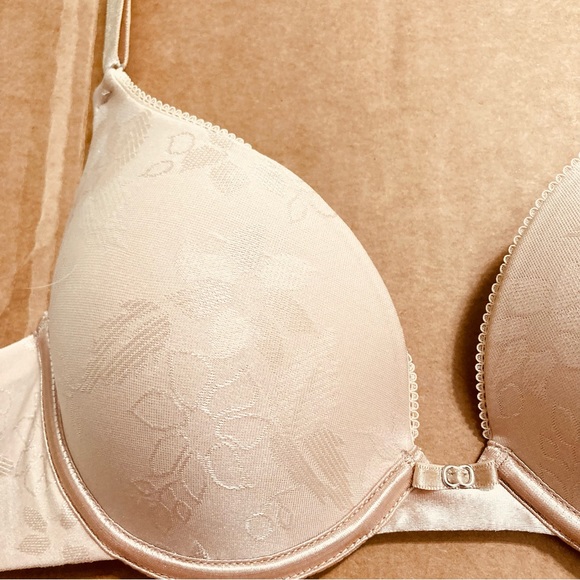 LILY OF FRANCE Padded Pushup Underwire Adjustable Straps & Back Dusty Rose 34A - Picture 6 of 13